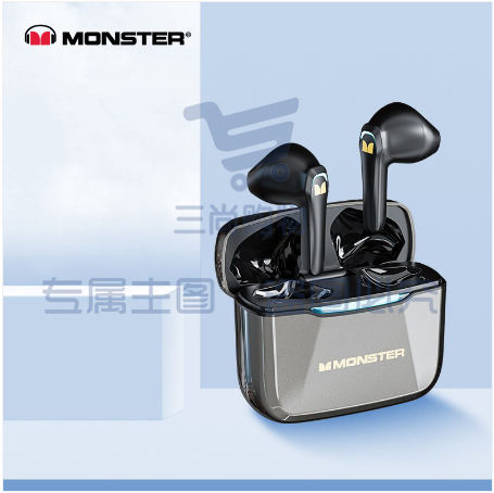 魔声（Monster） GT11 真无线蓝牙耳机降噪运动入耳式游戏音乐耳机适用于华为苹果小米oppo 太空灰