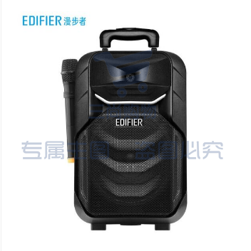 漫步者（EDIFIER）A3-8S 8英寸专业移动多媒体音响 广场舞音响 蓝牙拉杆音箱 户外音响 会议音响 黑色