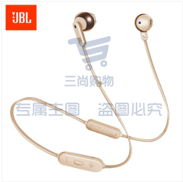 JBL TUNE215BT 无线蓝牙耳机 半入耳式运动耳麦 5.0高效传输 Type-C极速充电 超长续航 苹果安卓耳机 暮光金