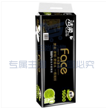 洁柔 蓝面子3层卷纸\140g/卷，12卷/提 