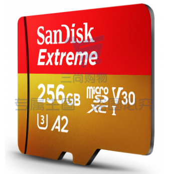 闪迪 SanDisk TF存储卡 SDSQXA1-256G-ZN6MA 256G U3 V30 C10 4K A2 至尊极速移动版 读速160MB/s 写速90MB/s