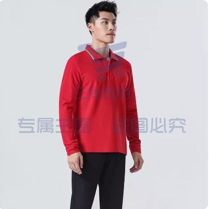 男款 Polo衫定制男女同款长袖T恤大码企业工作服印字logo