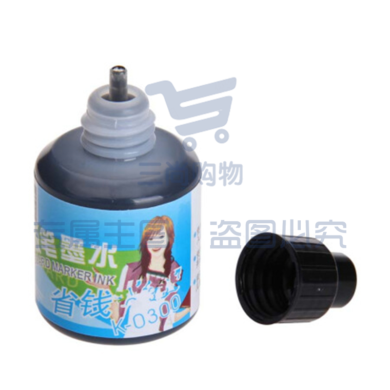 金万年 GENVANA 白板笔墨水 K-0300 20ml (黑色) 24瓶/盒