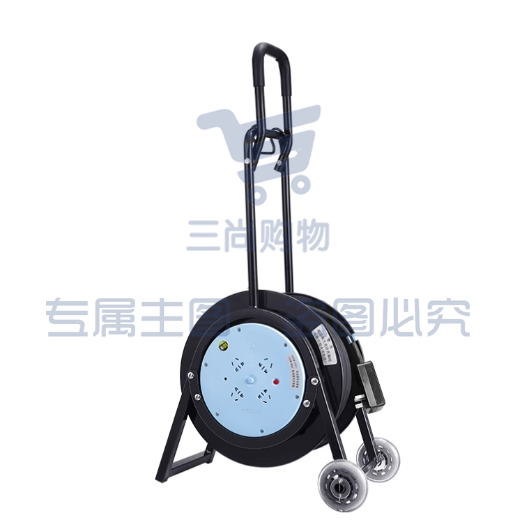 公牛GN805D小车式电缆盘220V卷线盘漏电插头16A电源盘绕线盘空盘 GN805D/电缆2x1/100米/2千瓦
