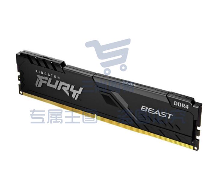 金士顿 (Kingston) FURY 16GB DDR4 2666 台式机内存条 Beast野兽系列 骇客神条..