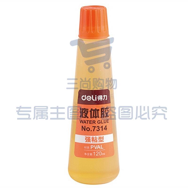 得力(deli) 7314 液体胶水 120ml(黄色)12瓶/盒  (单位：盒)