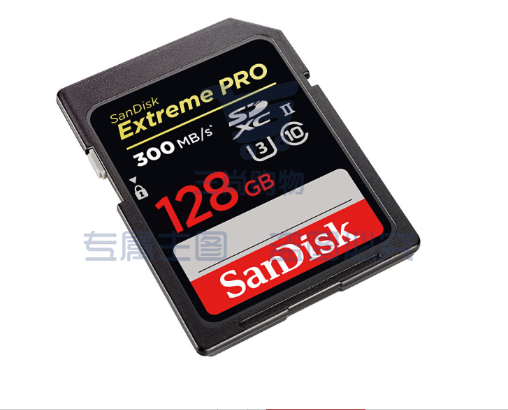 闪迪（SanDisk）128GB SD存储卡 U3 C10 4K 至尊超极速版数码相机内存卡 读速300MB/s 写速260MB/s 支持4K SKU：TK07170