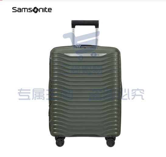 新秀丽（Samsonite）大波浪行李箱可拓展旅行箱拉杆箱环保材质KJ1*14001军20英寸 绿色、黑色 浅灰色、黄色可选