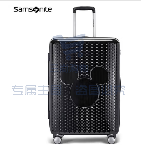 新秀丽（Samsonite）拉杆箱迪士尼卡通纪念款密码行李箱旅行箱 41C*39014黑色25英寸 银色和黑色可选