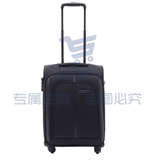Diplomat外交官DEF-1551A行李箱商务万向轮可登机拉杆箱旅行箱 黑色18英寸