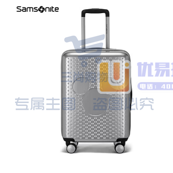 新秀丽（Samsonite）拉杆箱迪士尼卡通纪念款密码行李箱旅行箱 41C*25013银色20英寸 银色和黑色可选