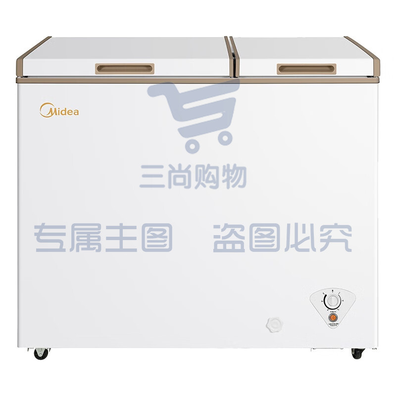 美的(Midea)202升家用囤货冰柜双顶开双温柜 一级能效 省电低音卧式冰箱BCD-202DKM(E)[热销] SKU：YDKJ09646