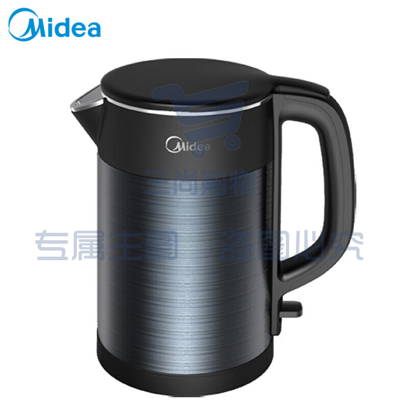 美的（Midea）美的（Midea）电热水壶 1.5L家用烧水壶双层防烫 304不锈钢无缝水壶HJ1511a