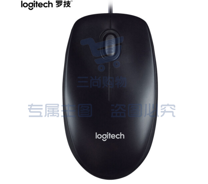 罗技(Logitech)M90 有线鼠标(黑色)