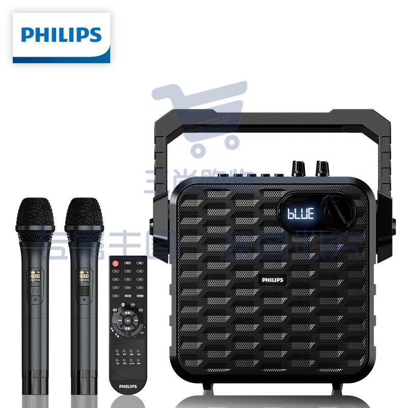 飞利浦（philips） SD60广场舞音响蓝牙音箱家用户外专业低音炮K歌演出直播监听扩音器 SD60双麦旗舰版