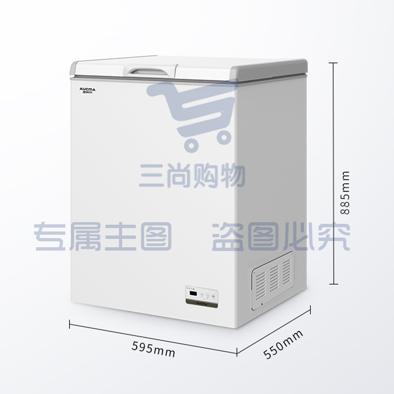 澳柯玛 （AUCMA） 100升小冷柜 商用风冷无霜母乳冰柜 冷藏冷冻转换卧式顶开门冰箱 BC/BD-100WHNE