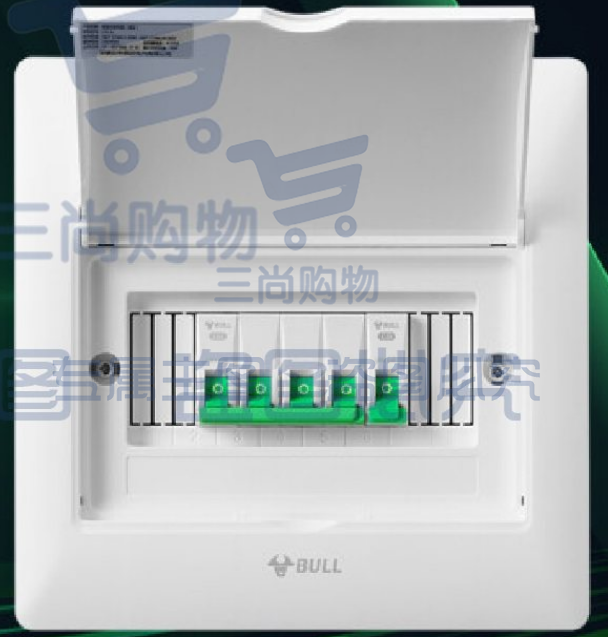 公牛(BULL) 公牛配电箱 8回路空开强电箱LX5-8s 配线箱白色盖板 TJHX07201400401080