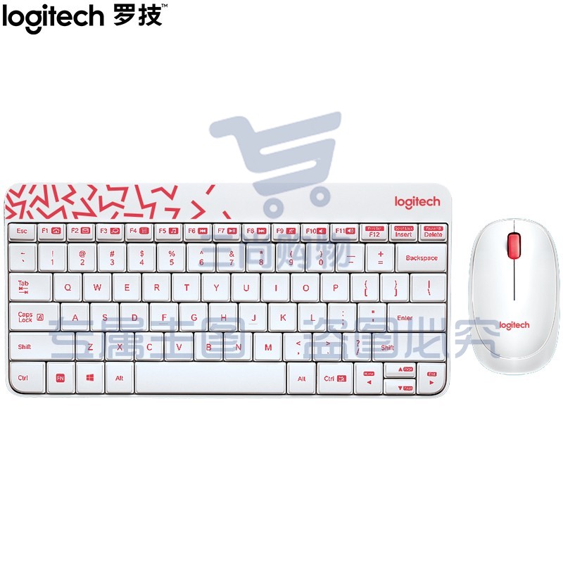 罗技(Logitech)MK240  Nano 键鼠套装 无线键鼠套装 办公键鼠套装 白色 带无线2.4G接收器  (XTGM2023072113183212)