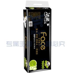 洁柔 蓝面子3层卷纸\140g/卷，12卷/提
