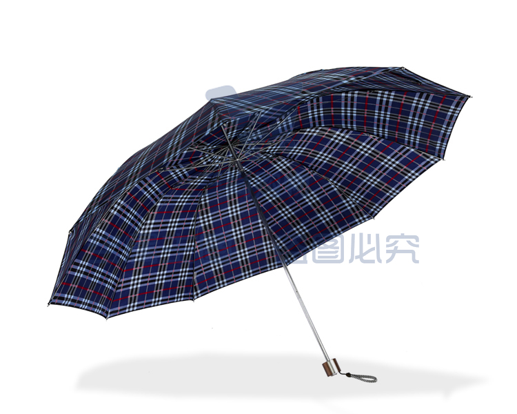 【京东超市】天堂伞 特大加固三折全钢晴雨伞3309E格016兰格-京东