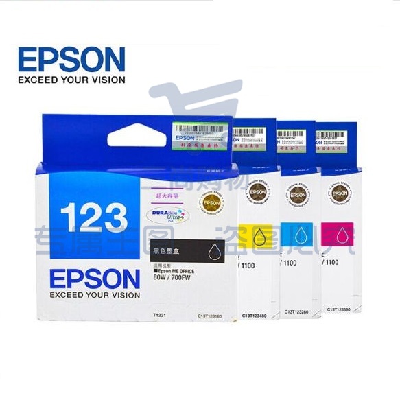 爱普生（EPSON） T1231/T1232/T1233/T1234/四色墨盒  适用700fw机型DD