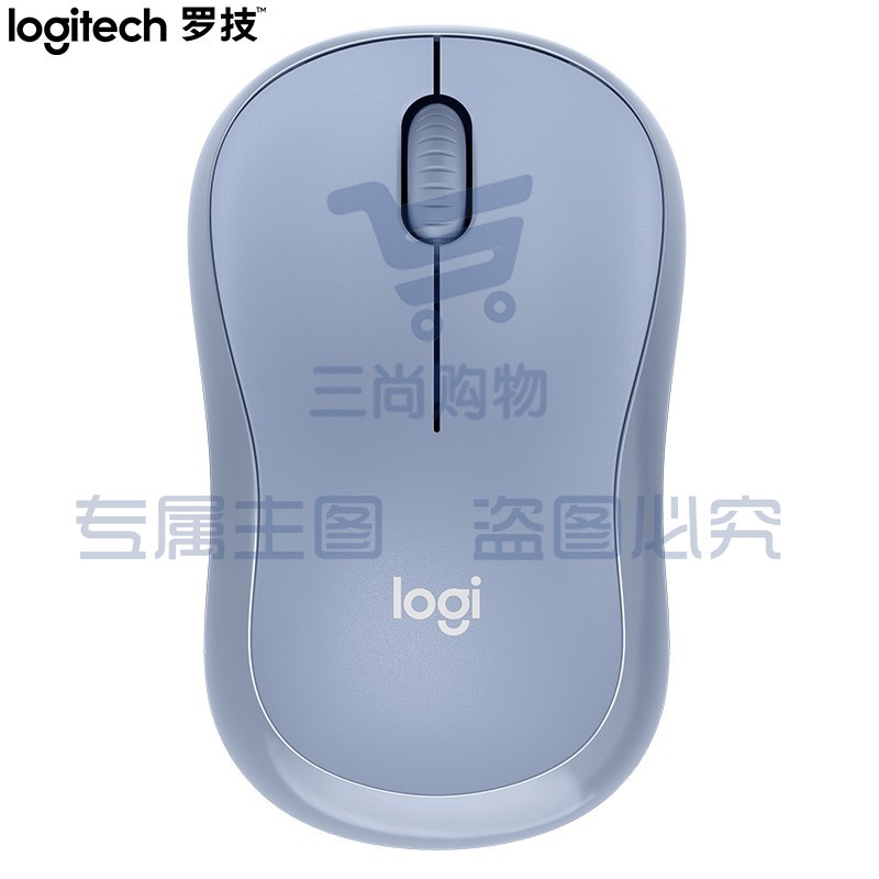 罗技（Logitech）M221静音鼠标 无线鼠标 雾霭蓝