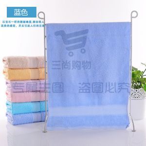 洁丽雅纯棉螺旋锻档面巾 6732 76*35cm 蓝色