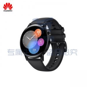 华为 HUAWEI MIL-B19 运动智能手表WATCH GT 3(两周长续航/蓝牙通话/血氧检测 活力款 42mm 黑色橡胶带)