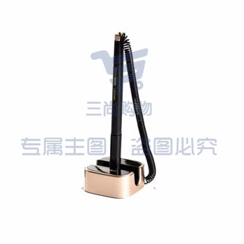 得力 (deli)6796旋转台笔柜台桌面专用 可粘贴台式中性笔 黑色 6796 台笔
