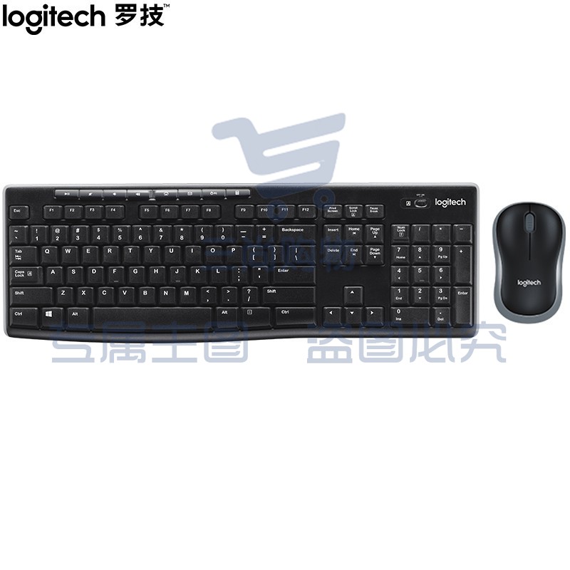罗技(Logitech)MK270 无线键鼠套装 全尺寸 带无线2.4G接收器 黑色 TJZ202304251145580