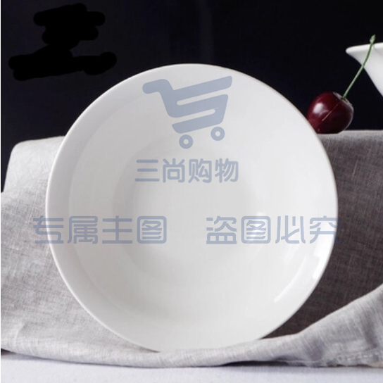 密胺白色碗  汤碗 米饭碗  140mm 货号：JC