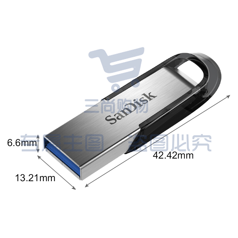 闪迪 (SanDisk) 128GB U盘CZ73 安全加密 高速读写 金属优盘 USB3.0