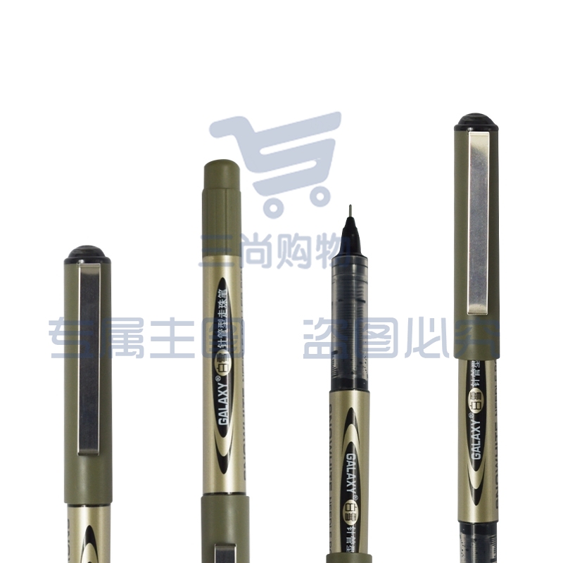 白雪(snowhite)直液式走珠笔0.5mm黑色学生用中性笔全针管笔签字笔考试专用笔PVN-166 12支/盒