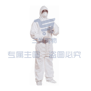 代尔塔 406223 三防阻燃5级防静电防化服 DT223/XL 白色