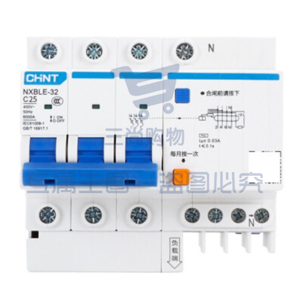 正泰(CHNT)小型漏电保护断路器 NXBLE-32-3P+N-C25