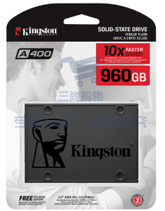 金士顿(Kingston) 960GB SSD固态硬盘 SATA3.0接口 A400系列 SKU：TK16673