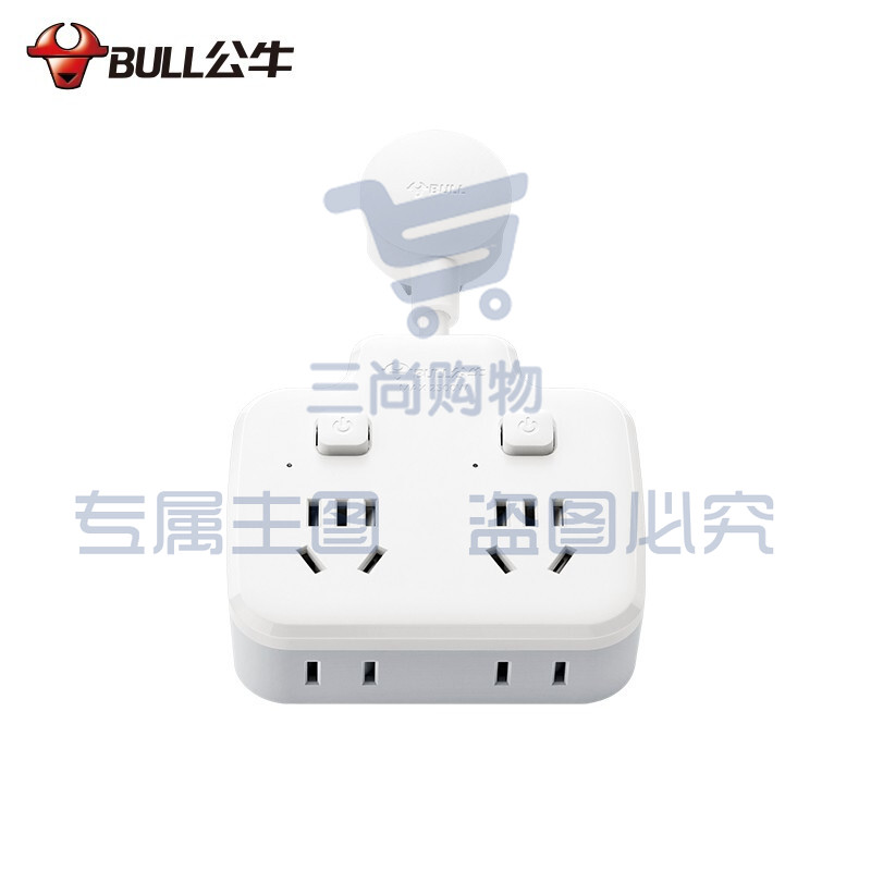 公牛（BULL） GN-97223 品字形一转四插座 单位：个
