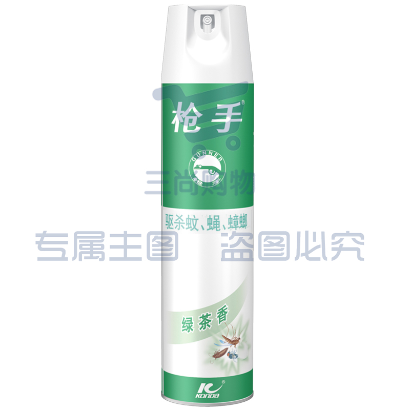 枪手 杀虫气雾剂 绿茶香600ml