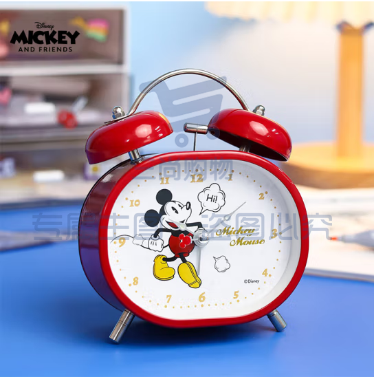 迪士尼（Disney）儿童闹钟 2023智能多功能创意卡通学生专用起床神器 米奇DM24985M