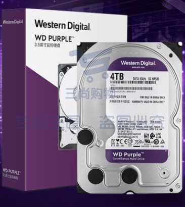 西部数据(Western Digital) WD42EJRX紫盘 4TB SATA6Gb/s 256M 垂直CMR 监控硬盘 pcyg-230901143849 SKU：TK17731