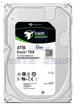 希捷(Seagate) 企业级硬盘 4TB 256MB 7200转 PMR CMR SATA 希捷银河Exos 7E8系列(ST4000NM000A) SKU：TK17636