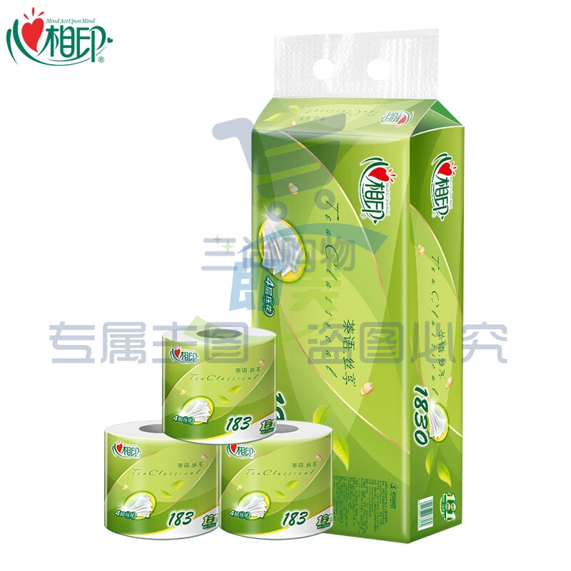 四层卷筒卫生纸-183克10粒/提  一包6提/2包起拍（可当天配送发货）