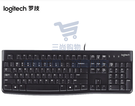 罗技(Logitech) MK120 键鼠套装 有线键鼠套装 办公键鼠套装 电脑键盘 笔记本键盘  黑色/白色（可当天配送发货）