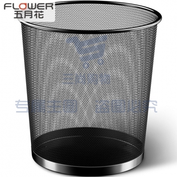 五月花 9L中号分类金属网垃圾桶 办公环保纸篓φ240mm  TS102（可当天配送发货）