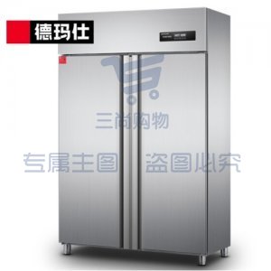 德玛仕 DEMASHI RTD980PD-1 消毒柜 热风循环双门 高温 立式商用  不锈钢餐具消毒碗柜