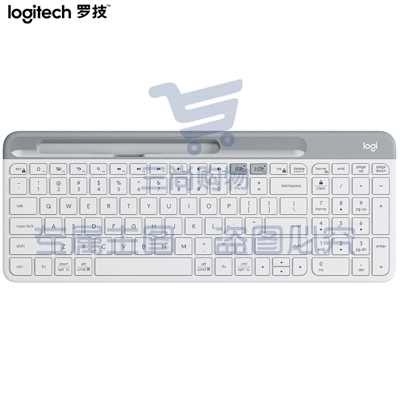 罗技（Logitech）K580 键盘 蓝牙键盘 芍药白