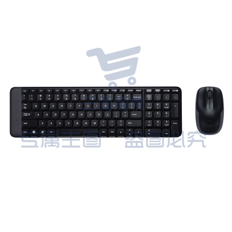 罗技（Logitech） MK220 键鼠套装 无线2.4G接收器 黑色