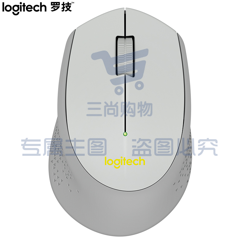 罗技（Logitech）M275 鼠标 无线鼠标 办公鼠标 右手鼠标 灰色 带无线2.4G接收器