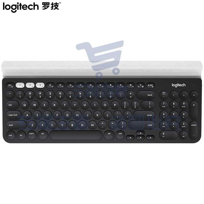 罗技（Logitech）K780 键盘 无线蓝牙键盘 优联 全尺寸 黑色