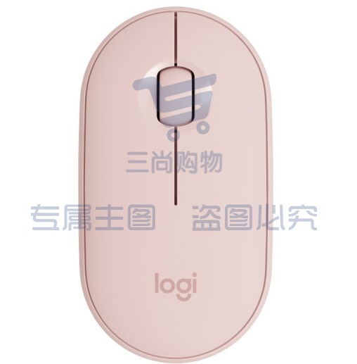 罗技(Logitech) Pebble 鹅卵石轻薄鼠标 无线蓝牙鼠标静音 时尚对称便携鼠标 少女馆 玫瑰粉  PCKJ202302082052577